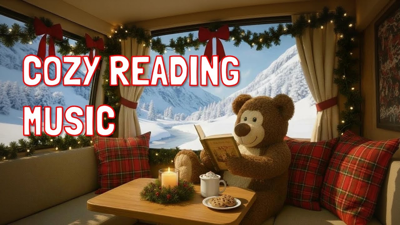 Chillout Music for Relaxing | Reading Bear in a Christmas Camper🐻✨