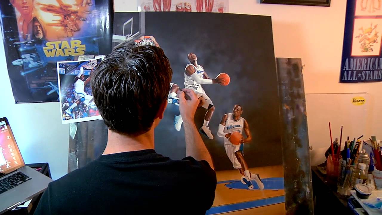 Sports Art  John Wall        interview /artist  profile