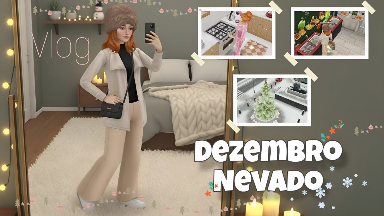 Mini Vlog Dezembro Nevado: Manhã Fria Sozinha em Casa + Compras no Mercado ❄️🎄🛒 