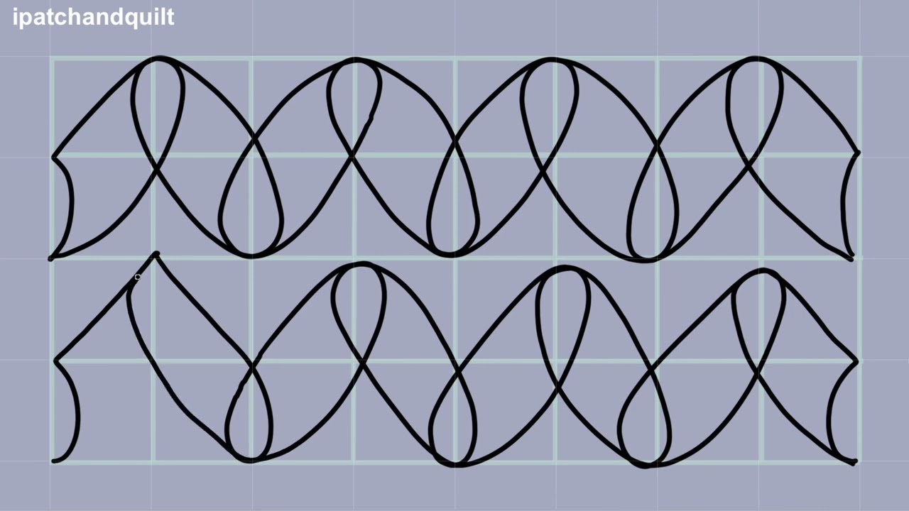 Free Motion Quilting - Chain Link - animation