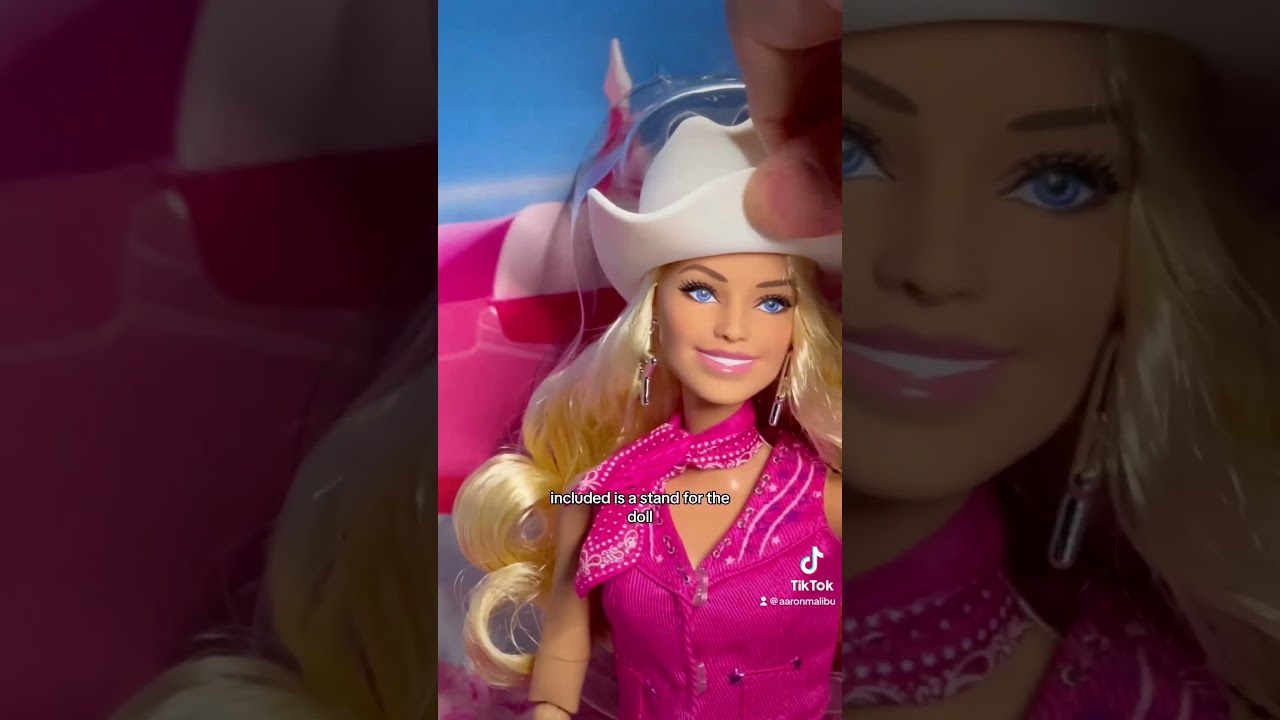 Pink Western BARBIE Margot Robbie movie doll