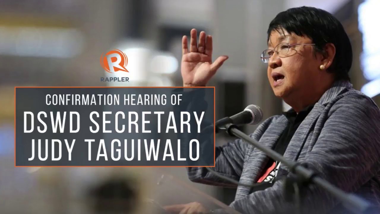 Confirmation hearing of DSWD Secretary Judy Taguiwalo (Part 2)