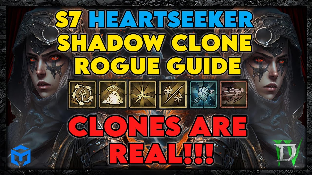 NEW! Season 7 Heartseeker Shadow Clone Rogue build guide. Blast with INSANE speed! Diablo 4