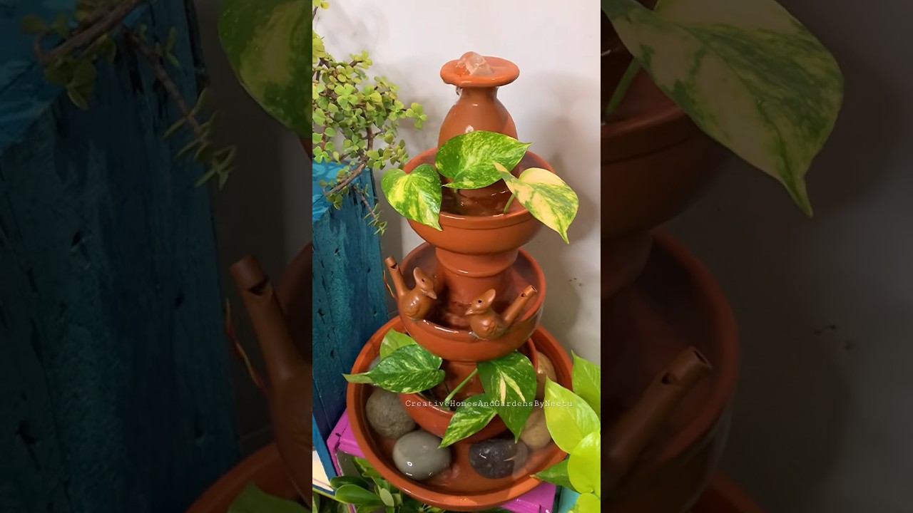 Fountain Kit from The Handicraftian #shorts #balconymakeover #fountainforterrace #diyideas