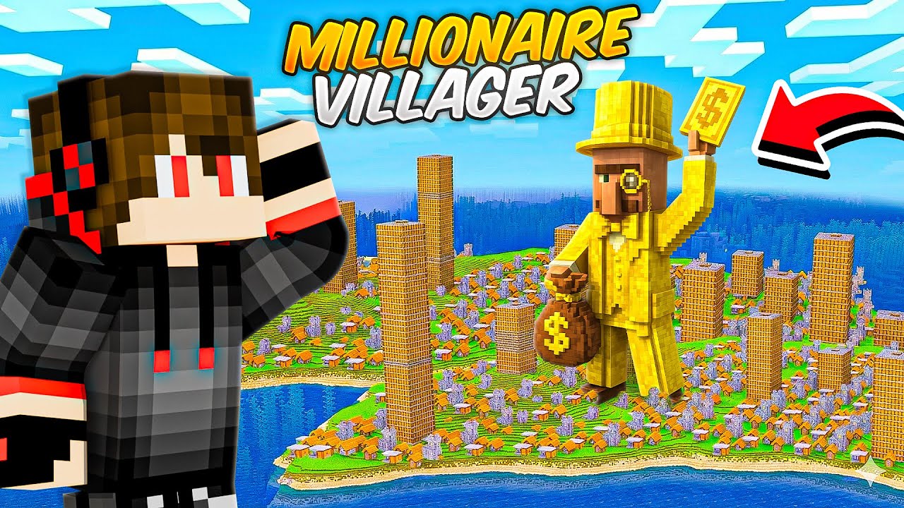 I Found a Secret Millionaire Villager City in Minecraft!