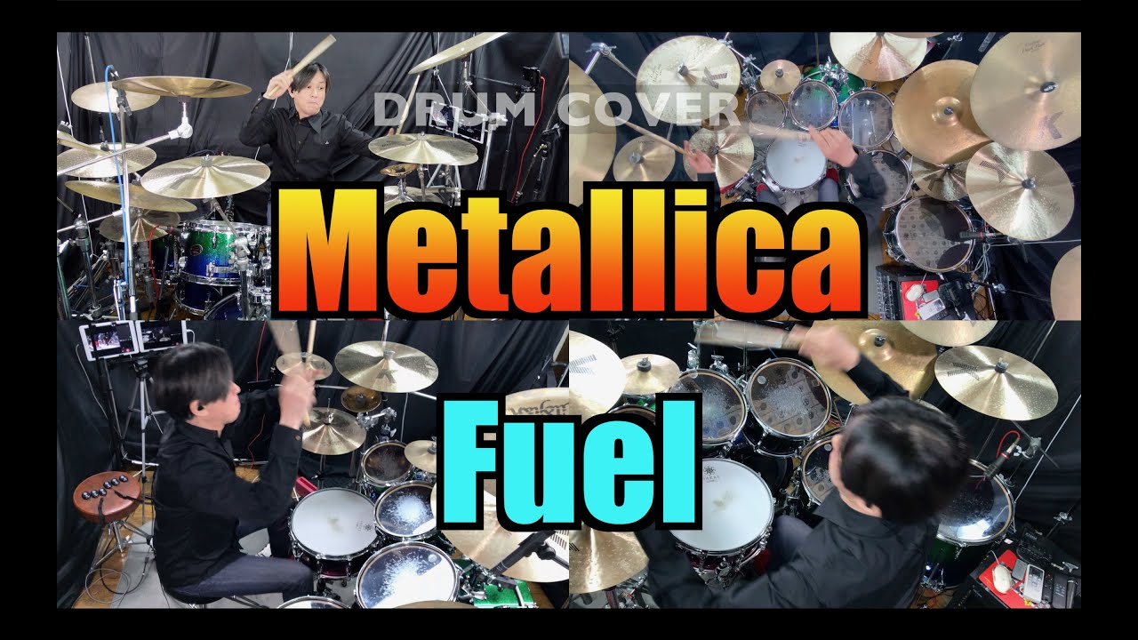概要欄譜面販売 Metallica - Fuel メタリカ ドラム 叩いてみた！ YAMAHA EAD10での一発録りです。カメラ9台のマルチアングルです。