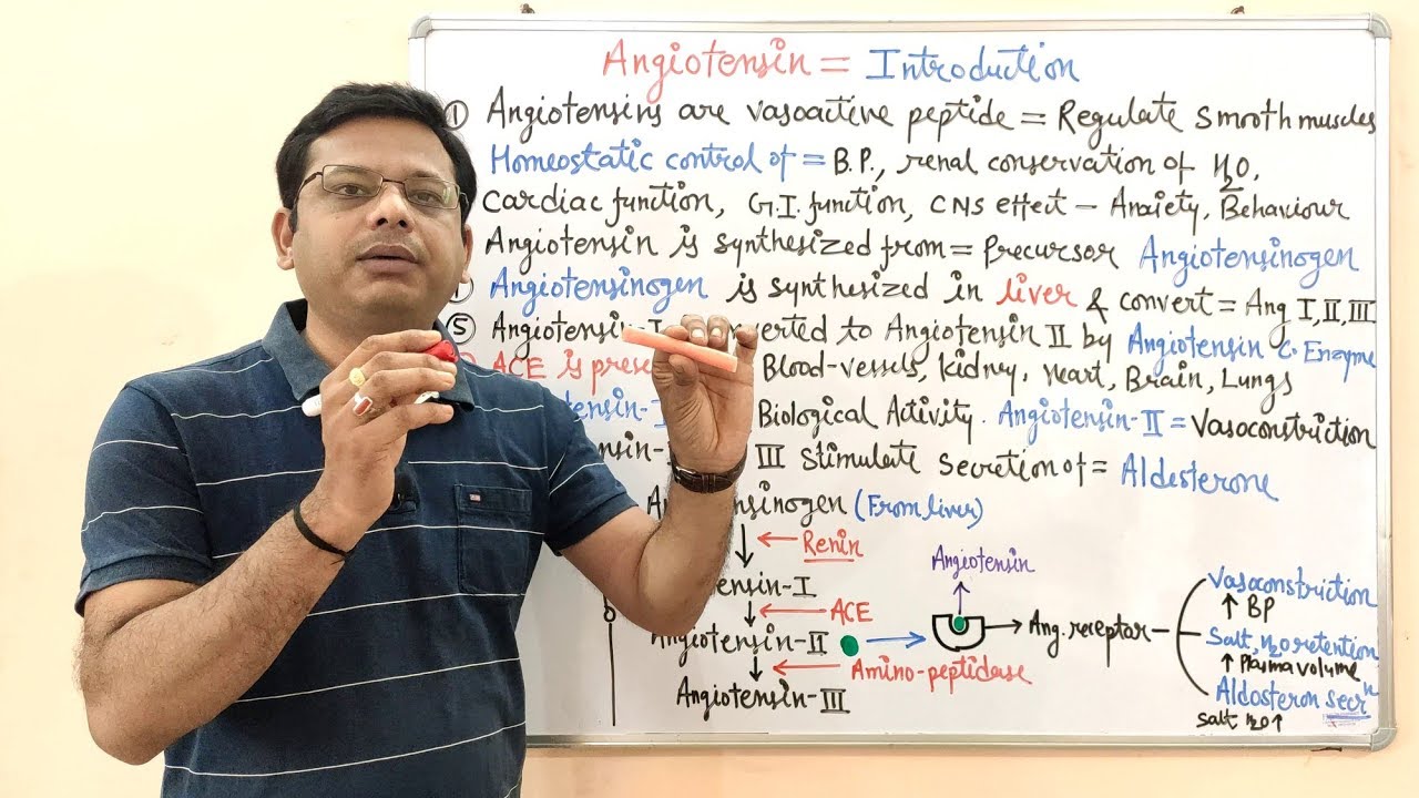 Angiotensin (Part 01) = Introduction of Angiotensin | Pharmacology of Angiotensin | RAAS System