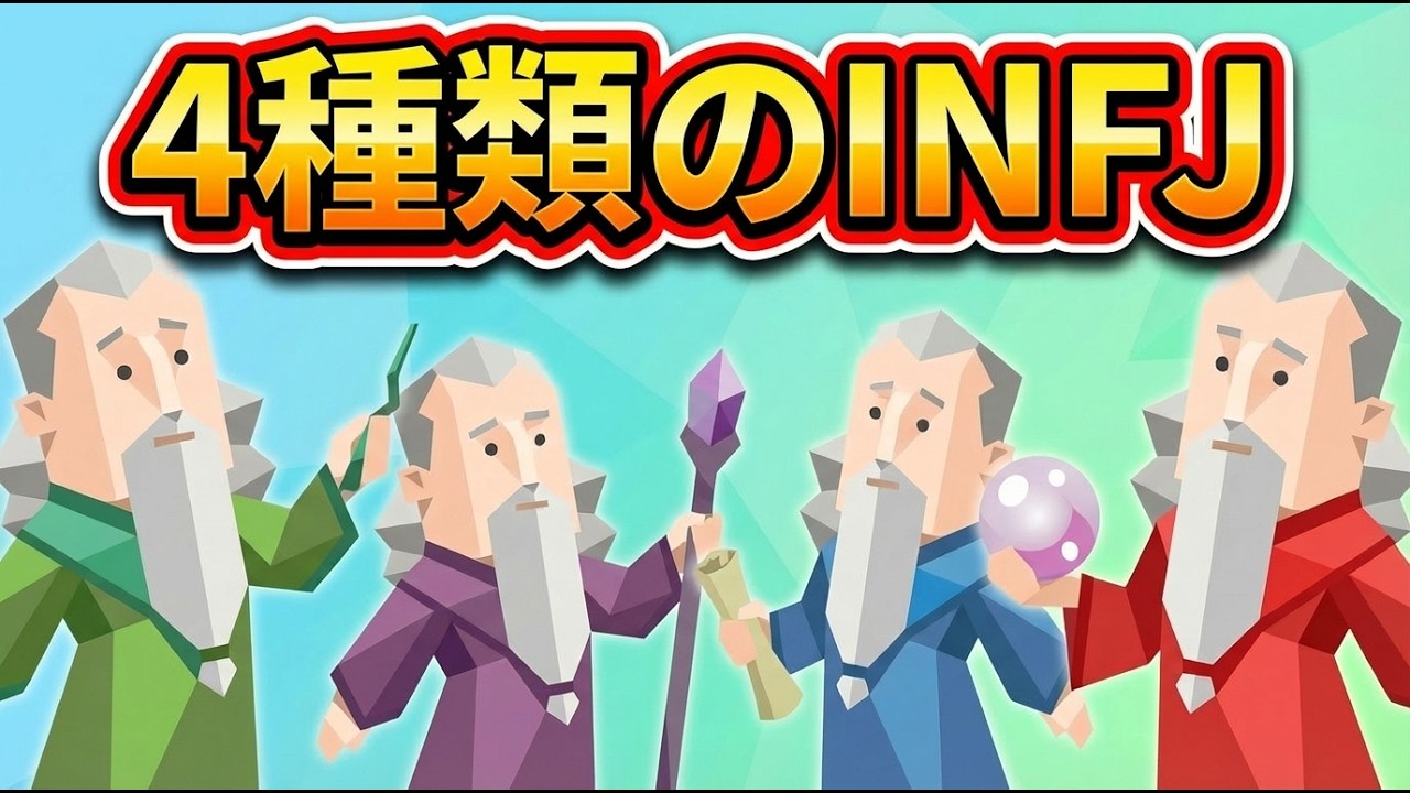 【4つのINFJ】不安型・社交型・〇〇型・△△型?!
