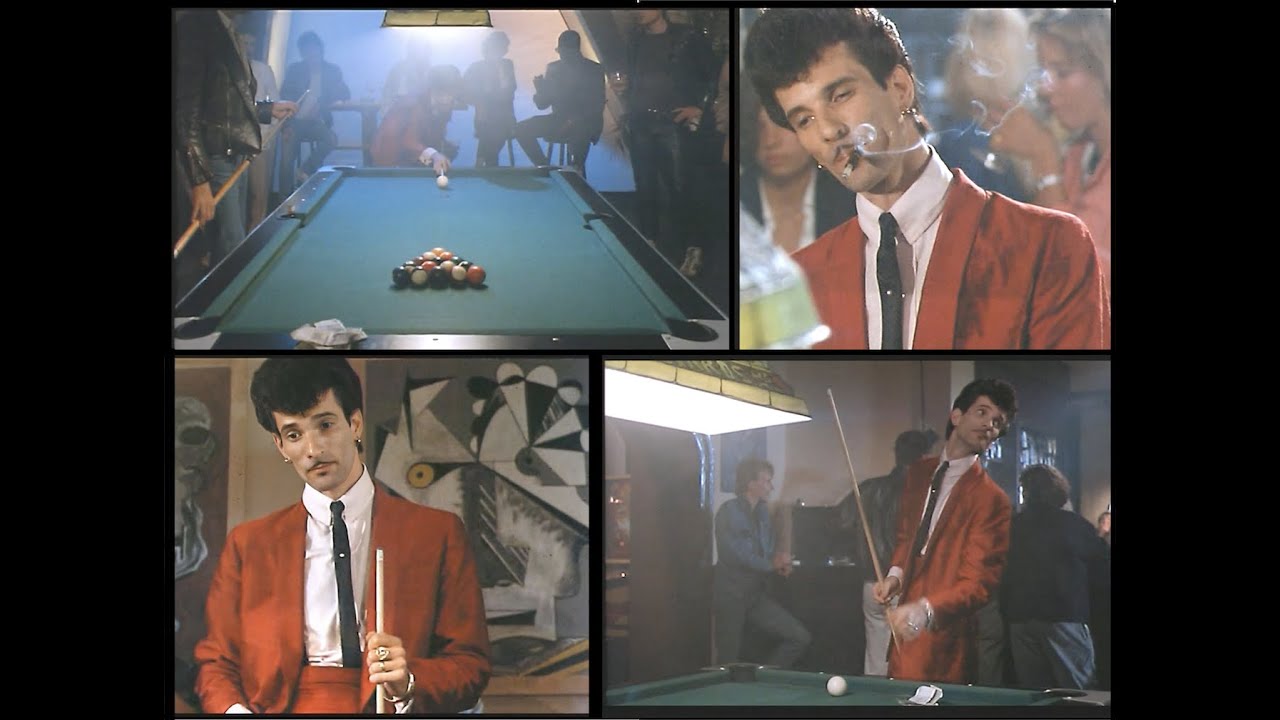 Willy DeVille as a pool shark, 1986