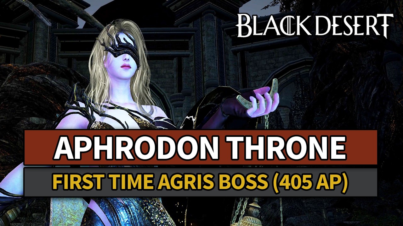 Aphrodon Throne - First Time Agris Boss (405 AP Dark Knight) | Black Desert