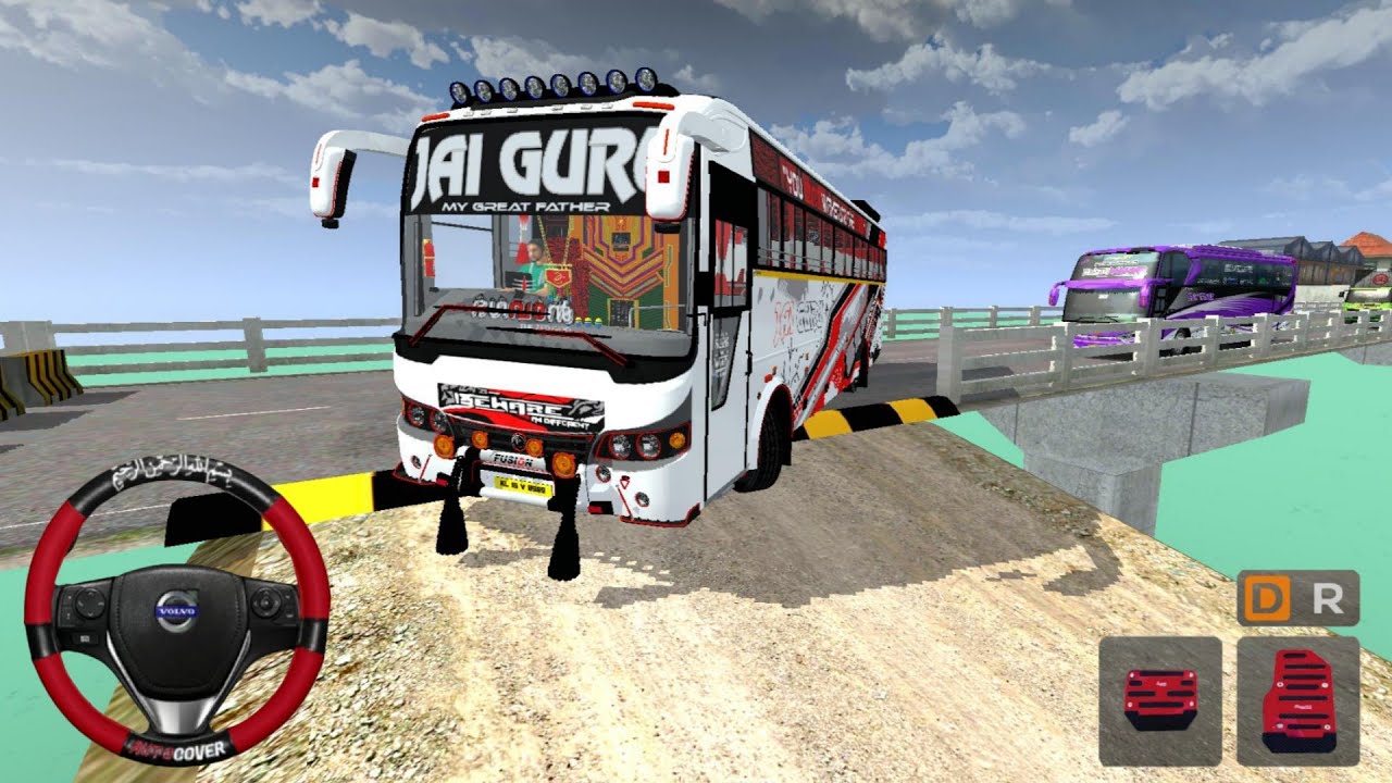Speed Breaker in Bus Simulator Indonesia - JAI GURU Bus Mod For Bussid - Android Gameplay video 