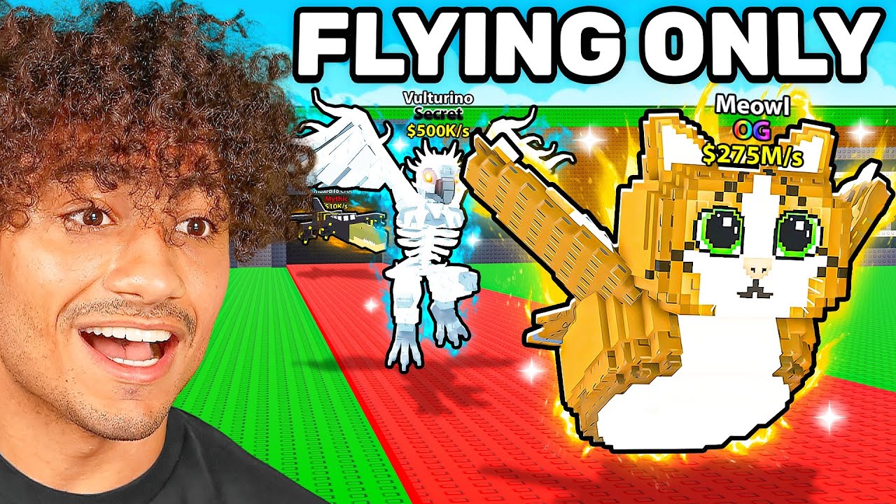 $0 to $1 TRILLION With FLYING ONLY Brainrots In Steal A Brainrot..