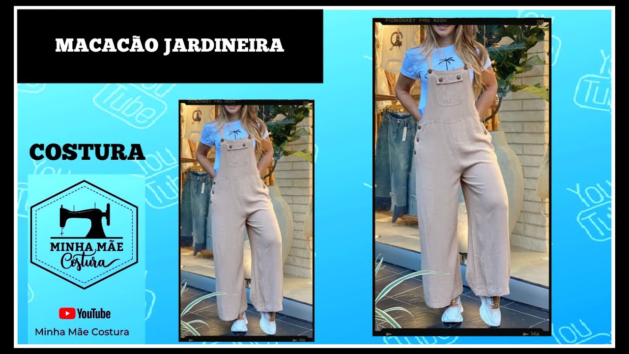 COMO COSTURAR MACACÃO JARDINEIRA