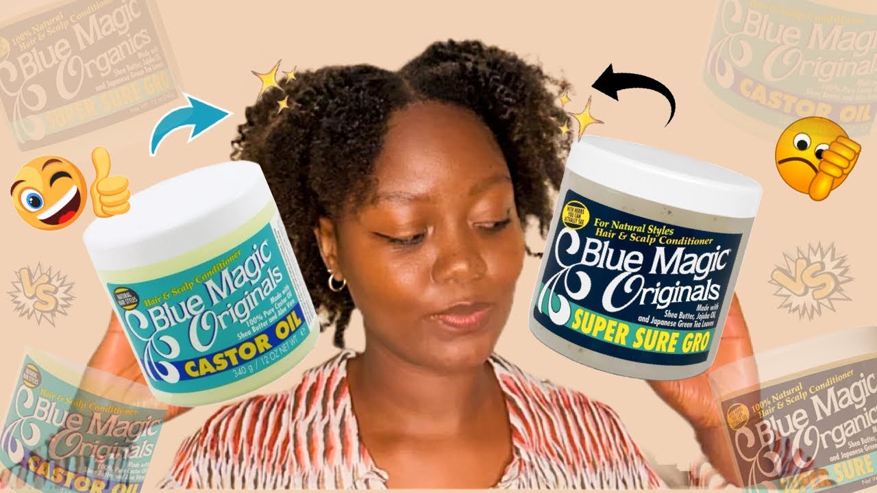 WHICH ONE IS THE BEST??? 😱 || THE BLUE MAGIC CASTOR OIL VS THE SUPER SURE GRO || TYPE 4 HAIR