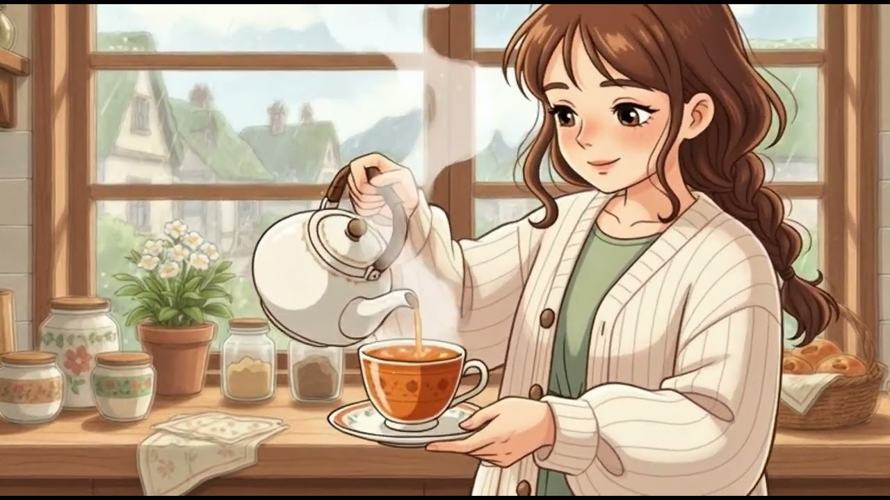 A Quiet Rainy Day ☔ Cozy Ghibli Style ASMR | Relaxing Daily Life
