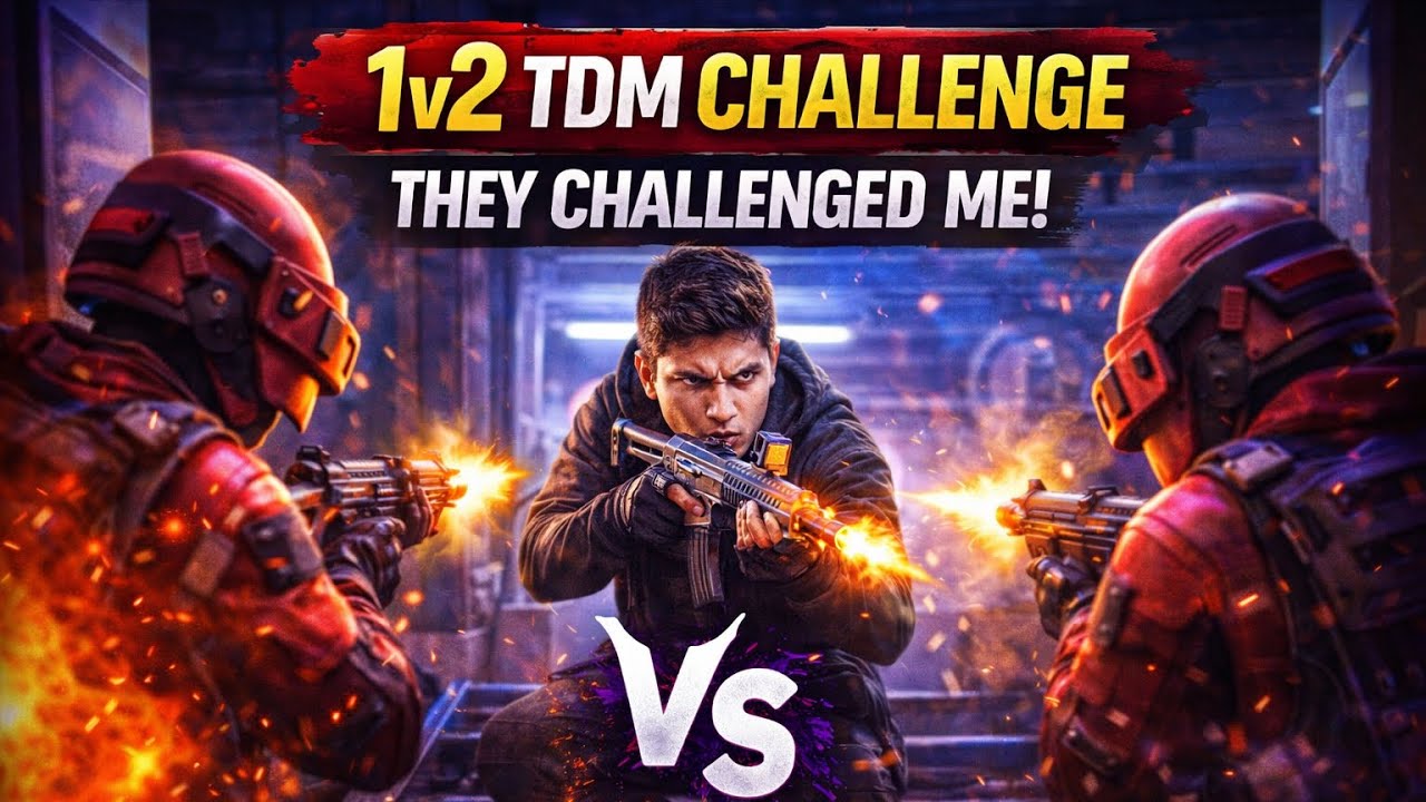 They Challenged Me to 1v2 TDM… I Accepted 😈🔥 | BGMI TDM