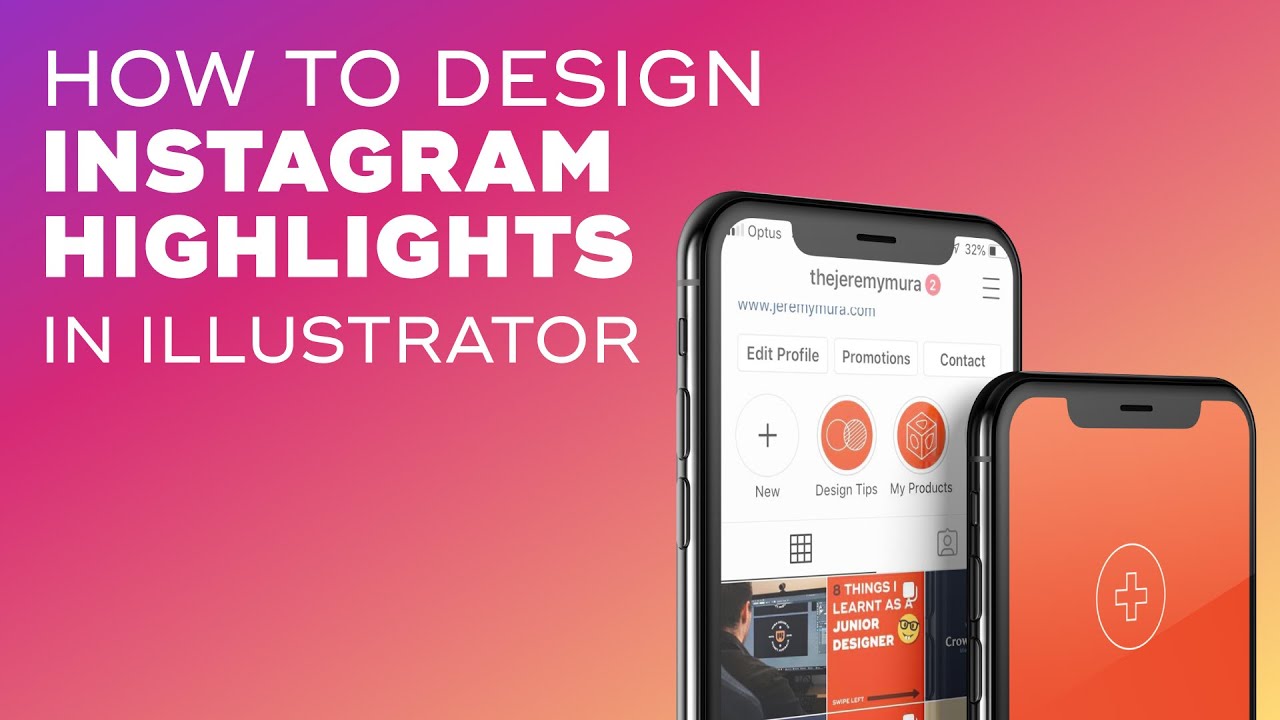 how to make Instagram Highlight Covers - Design Tutorial
