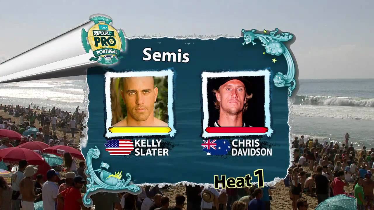 Rip Curl Pro Portugal | Semifinal 1 - Chris Davidson vs Kelly Slater | Rip Curl