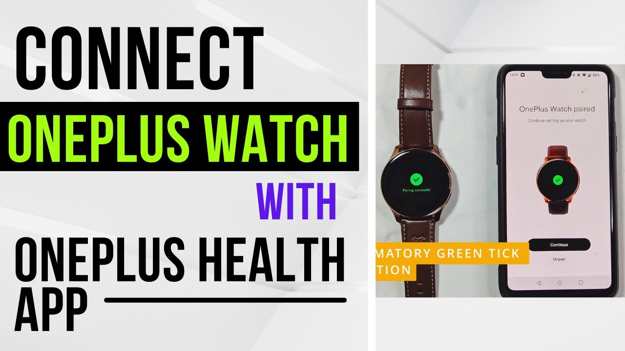 Настройте и подключите часы OnePlus к приложению OnePlus Health