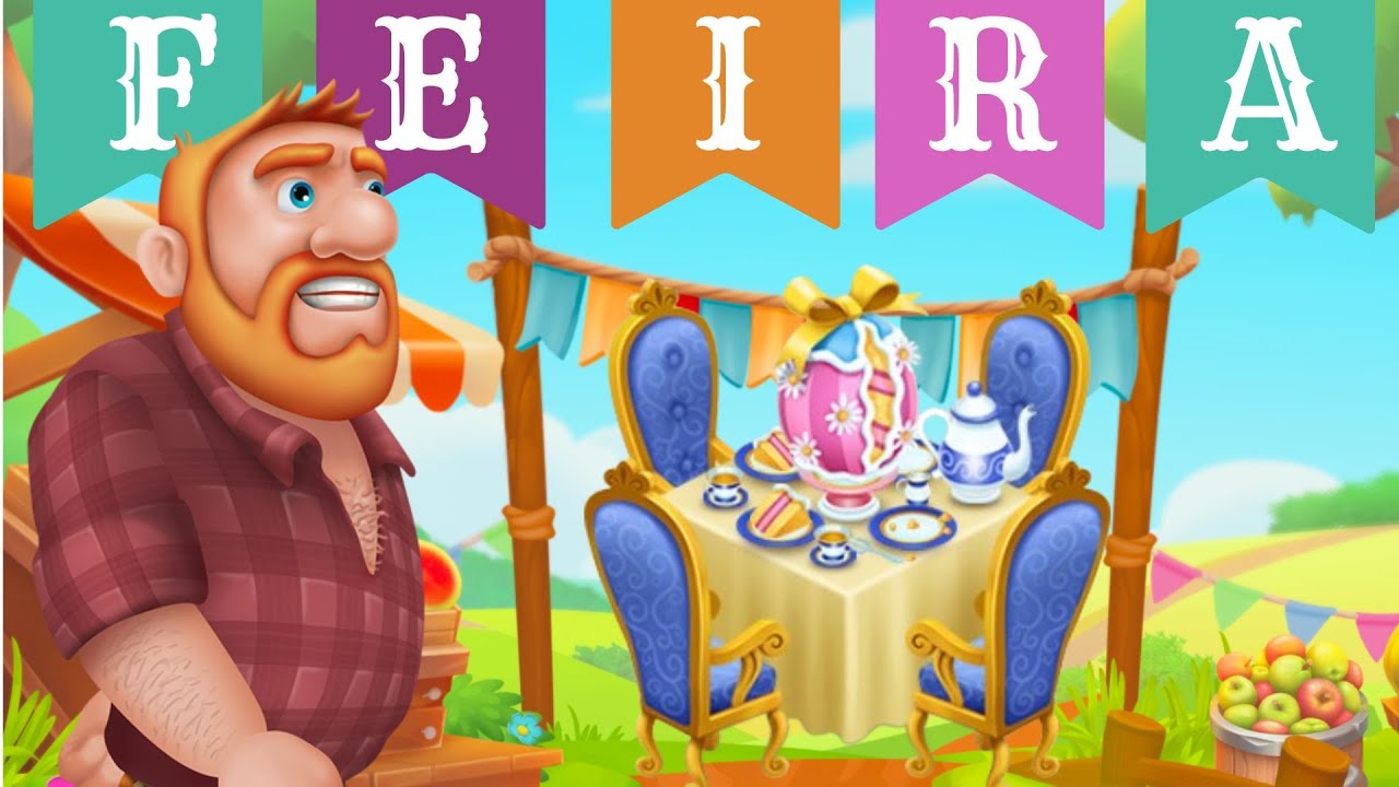 Evento Feira dos Coelhinhos de chocolate + Decoração exclusiva Banquete de Páscoa | HAY DAY todo dia