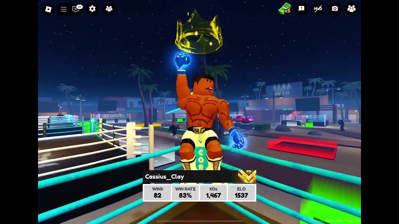 Roblox Boxing Beta Episode 3- winning rounds, and Winning against an Emerald Player. #muhammadali