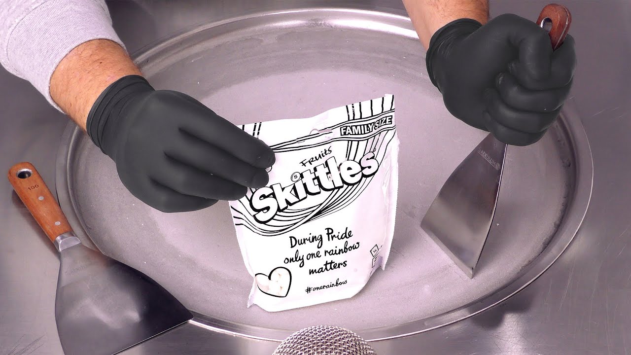 Skittles - Ice Cream Rolls | Candy ASMR