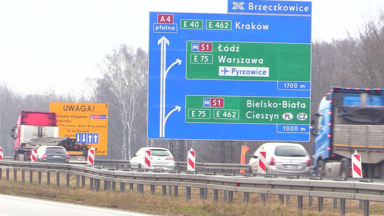 Remont A4 w Mysłowicach 16.01.2023