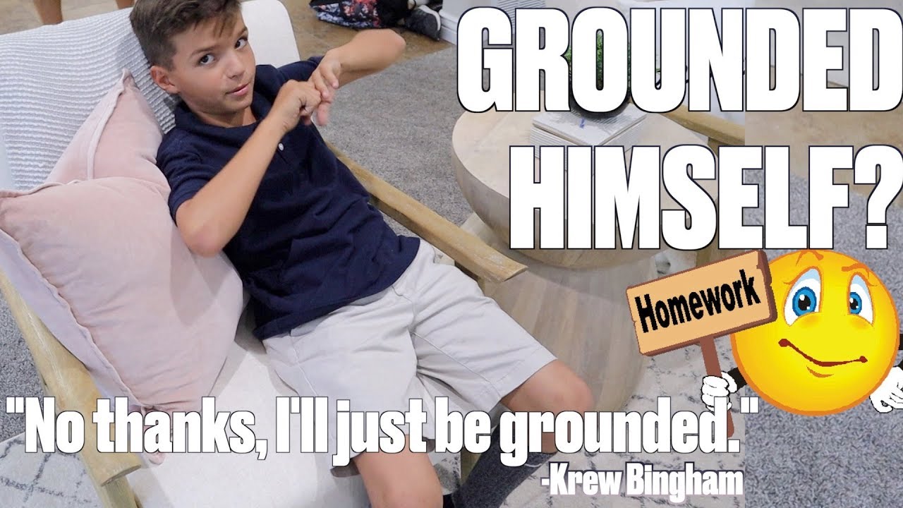 NINE-YEAR-OLD GROUNDS HIMSELF TO GET OUT OF DOING HOMEWORK AND CHORES