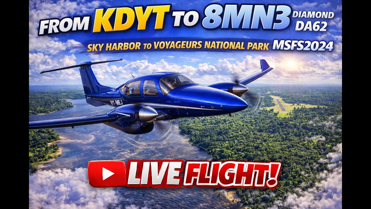 [ MSFS 2024 / DA62 ] KDYT ➜ 8MN3 | VR POV