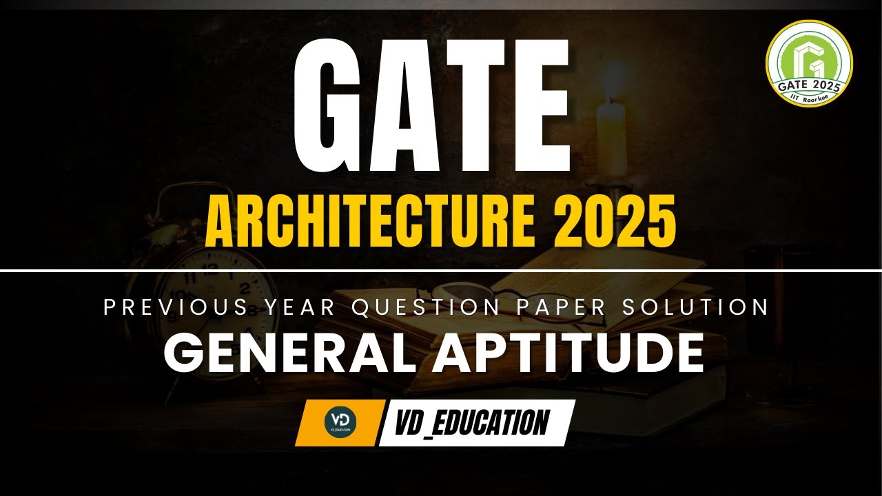 GATE Architecture 2025 Solution | General Aptitude | #vd_education_24 #gate2025  #gate2026 #ytviral