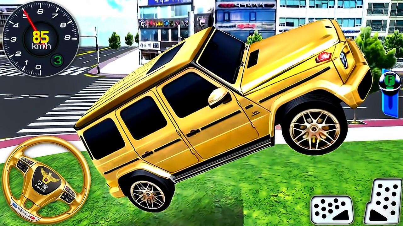 Golden Mercedes G63 Wagon Driving ( NEW MOD ) - 3D Driving Class Simulator - Android Gameplay #49