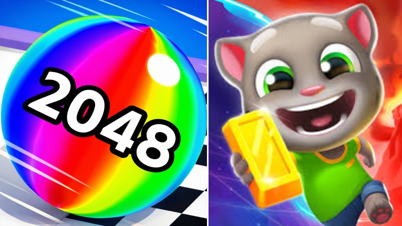 Ball Run 2048 vs Talking Tom Time Rush – Merge vs Speed Battle! 🔢⚡🔥 #vdrsgaming