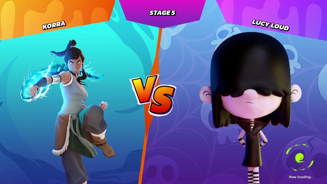 Nickelodeon All-Star Brawl  (Arcade Mode - Very Hard) Korra Gameplay