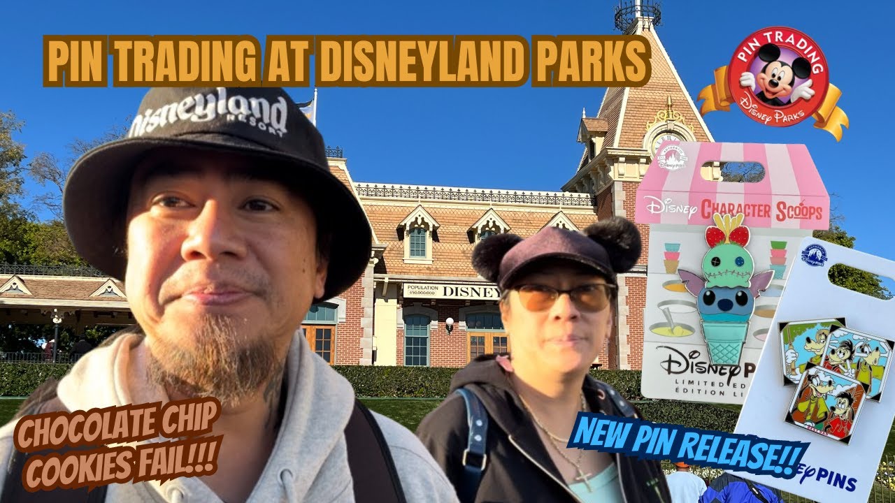 New Pin Release | Disney Pin Trading at Disneyland Parks | Chocolate Chip Cookies Fail | Trivia