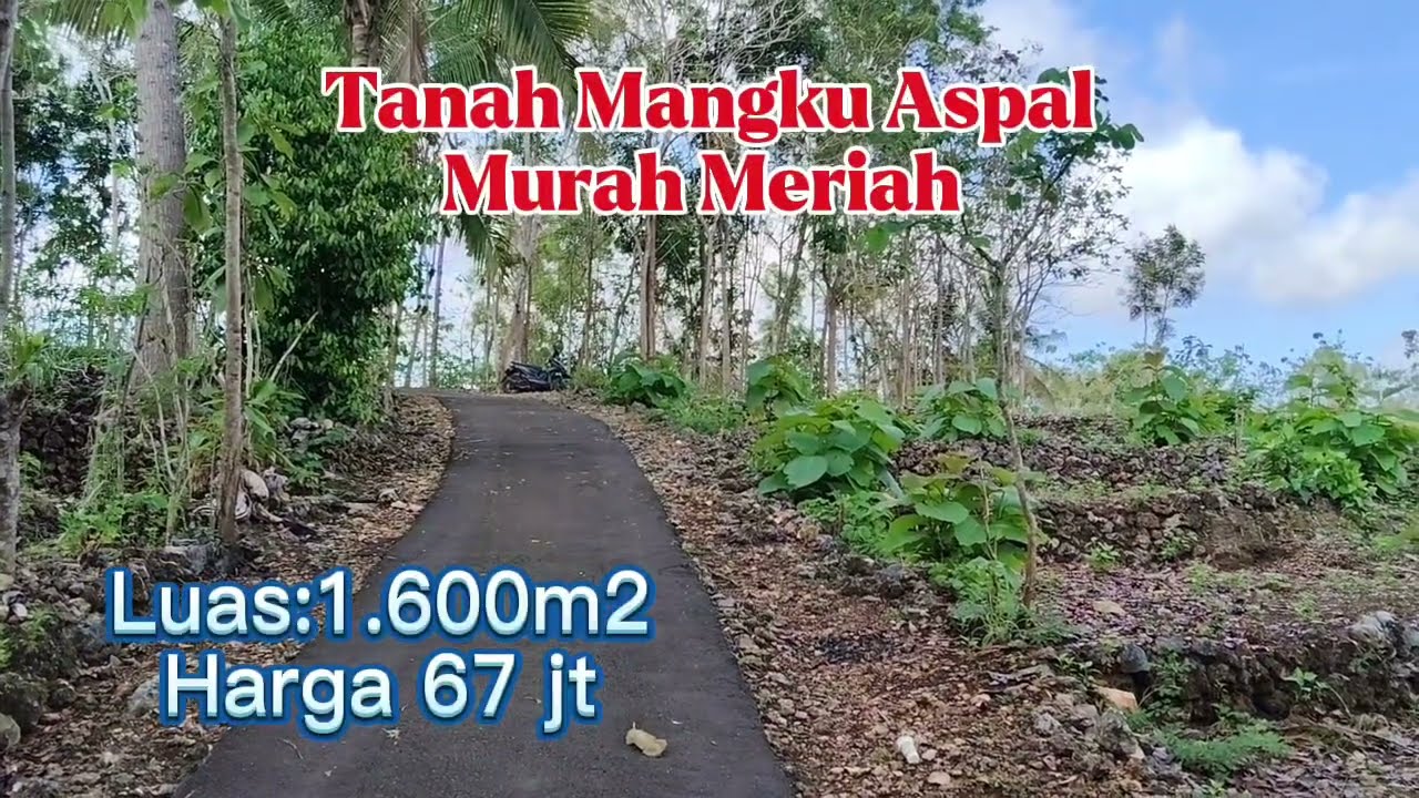 TANAH MANGKU ASPAL DIJUAL MURAH 