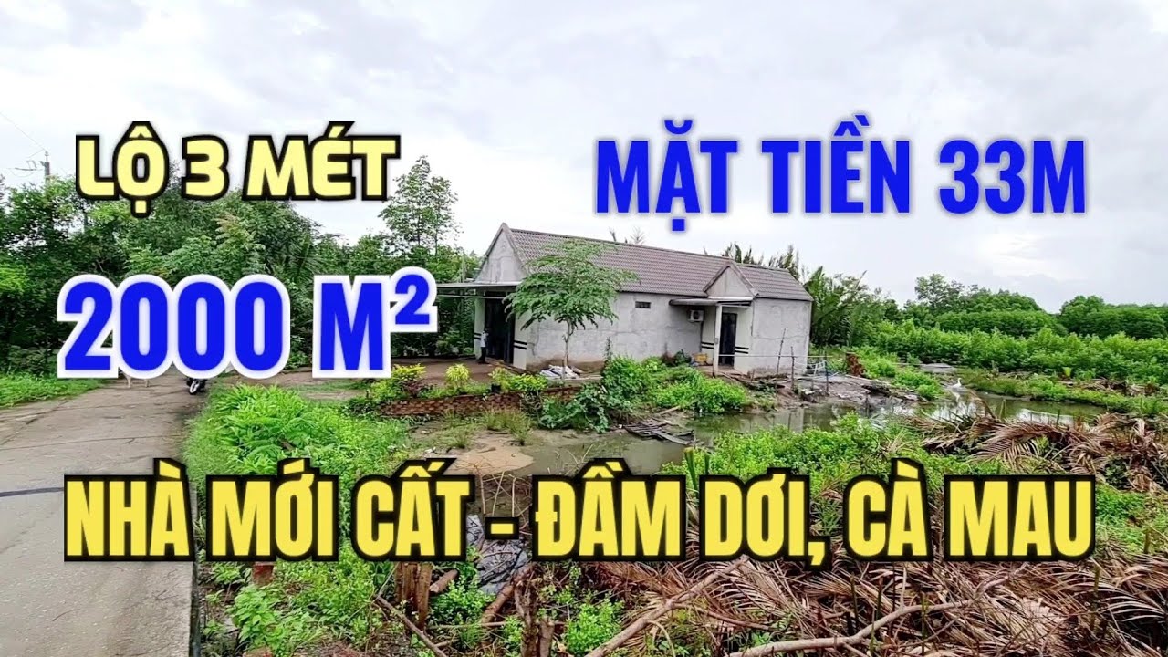 Nhà đất CÀ MAU LAND ▪ Bán nhà và 2 công đất huyện Đầm Dơi giá rẻ
