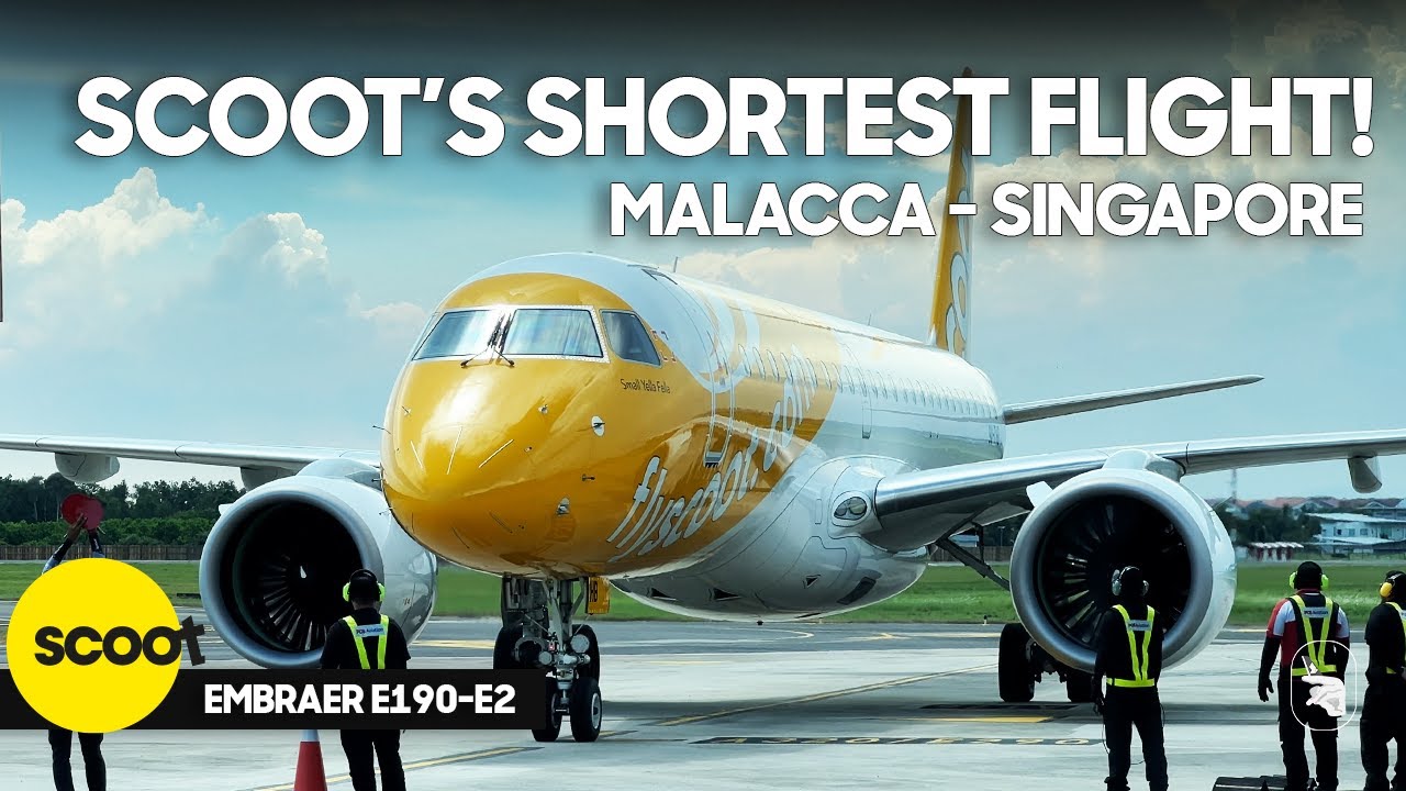 Flying From Malacca to Singapore?! | SCOOT E190-E2 Review (Is This Scoot’s Shortest Route?)