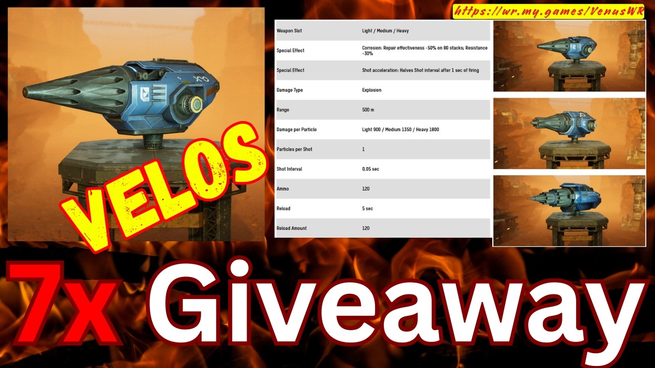 Win This New Weapon in War Robots  #WRWinVelos ? Anaksor Gameplay