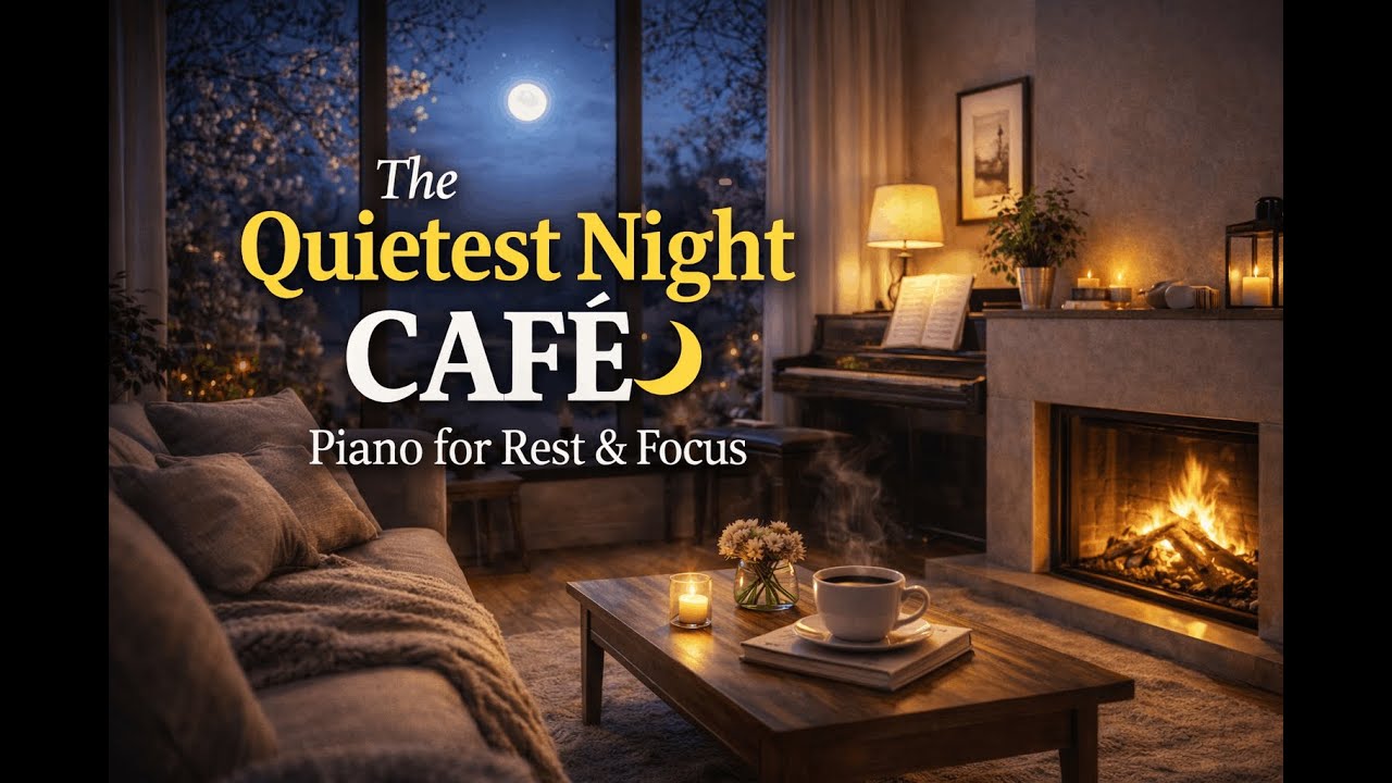 The Quietest Night Café 🌙 – Piano for Rest & Focus