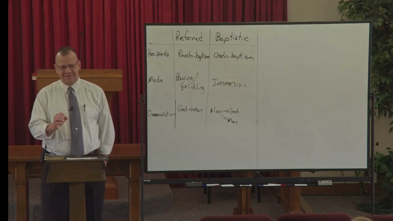 Pastor Dietsch Teaches a Series on Church Membership 101 (Session 27) - Understanding Paedo Baptism