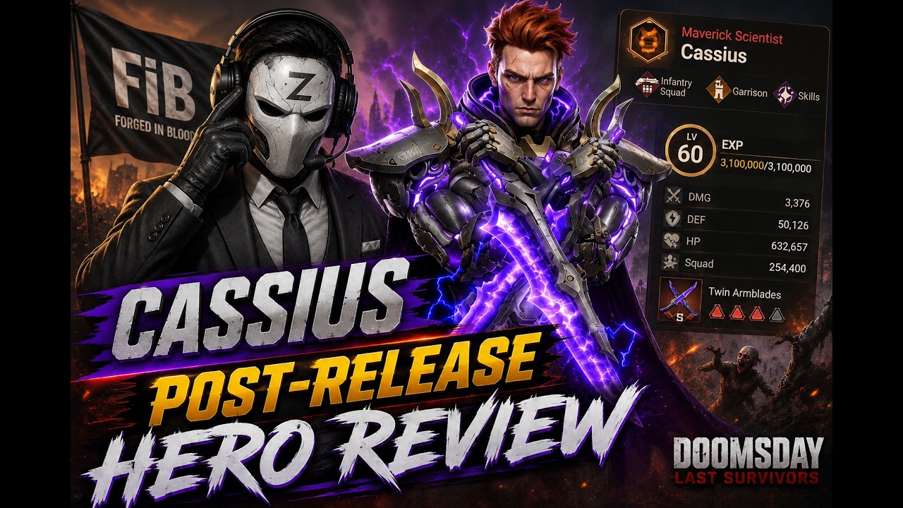Cassius Post-Release Hero Review & Combat Log Deep Dive | Doomsday: Last Survivors