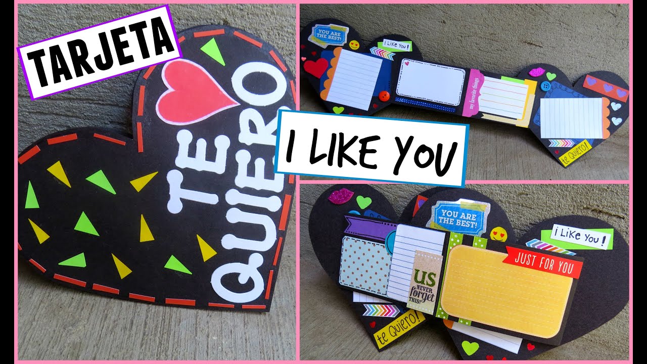 TARJETA EXPANDIBLE-I LIKE YOU♥ (TUTORIAL)