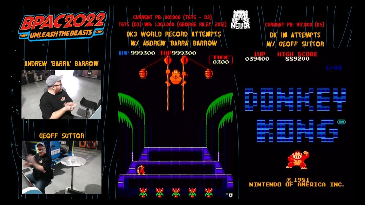 [Arcade PB] Donkey Kong 3 ドンキーコング- Hard Difficulty, 5 lives only - 1,014,600