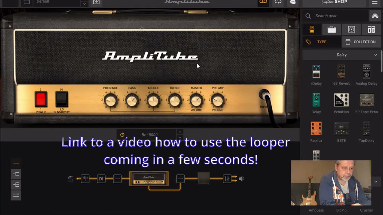 Amplitube looper - what you need gearwise