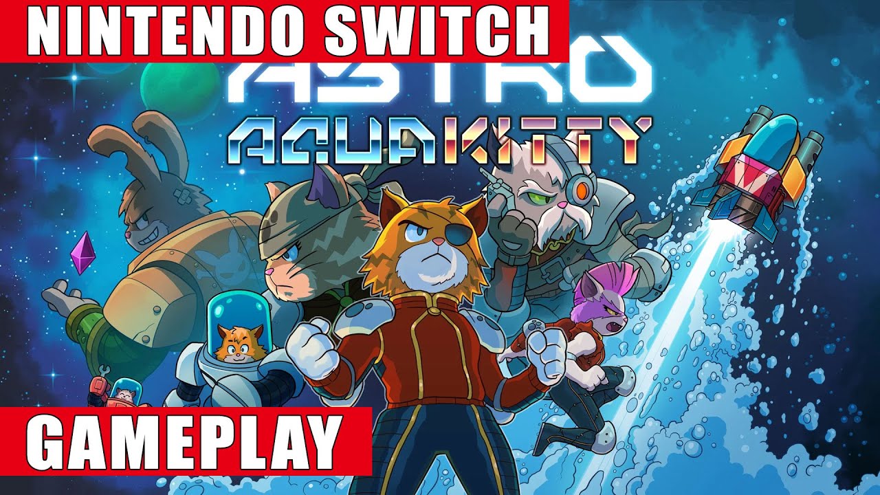 Astro Aqua Kitty Nintendo Switch Gameplay
