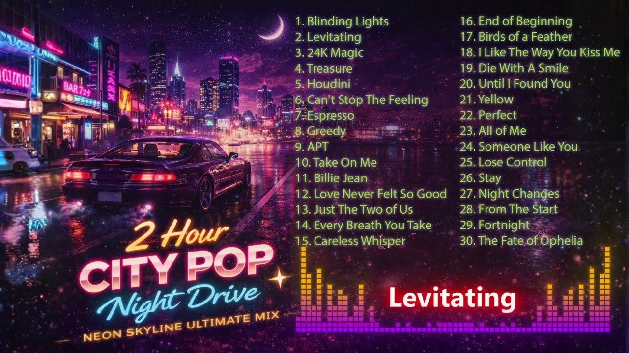 City Pop Mix 2 Hours 🎧 Best English Songs Playlist (Retro 80s Japanese Style)