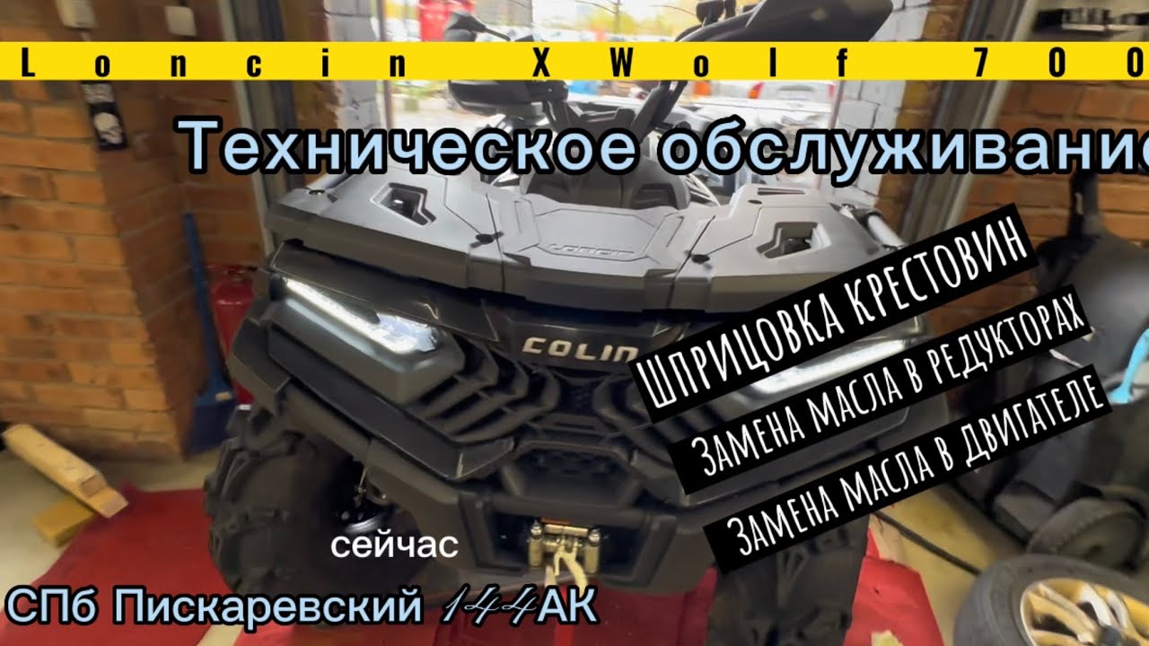 ТО на Loncin XWolf 700 видео 4К