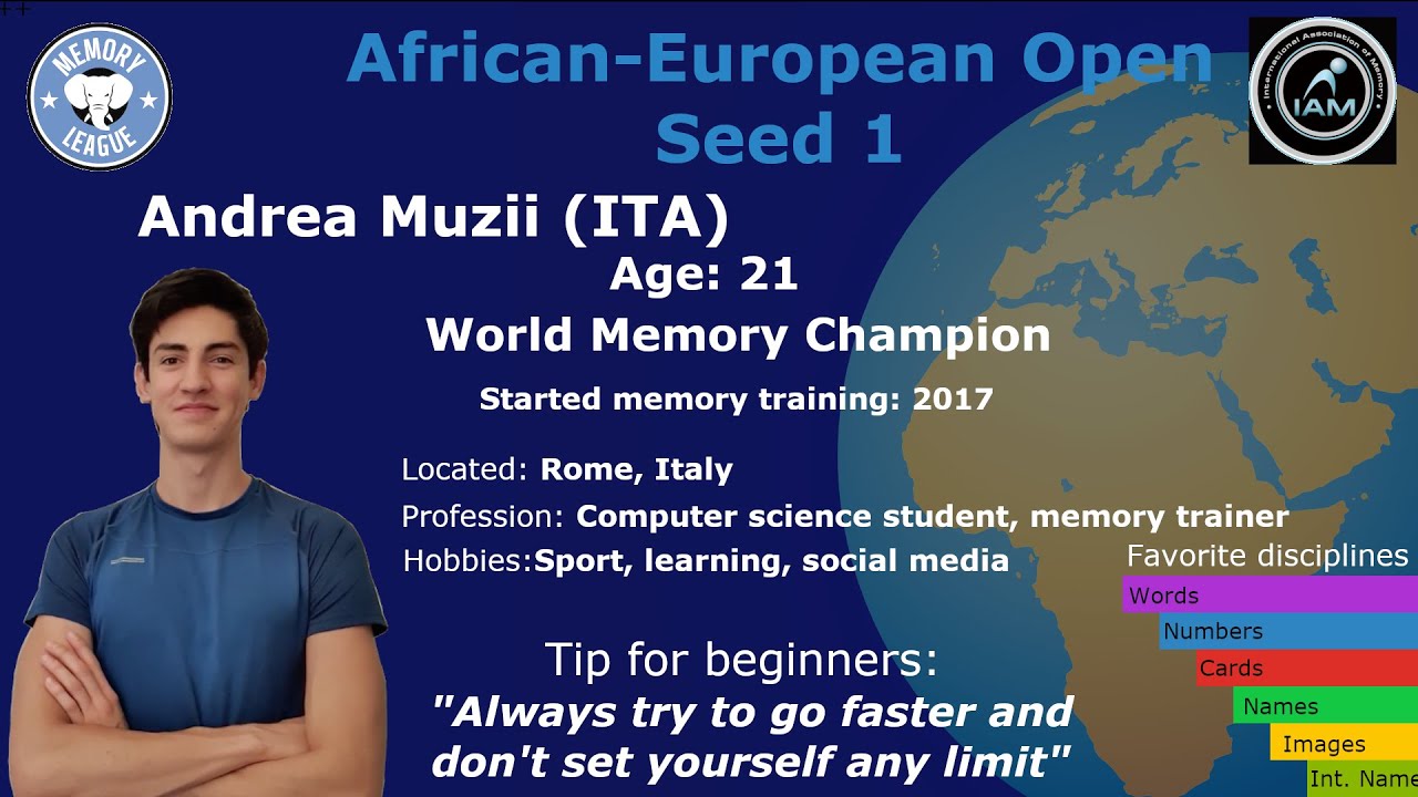 LIVE Memory League World Tour African-European Open: Semi-Finals + Final