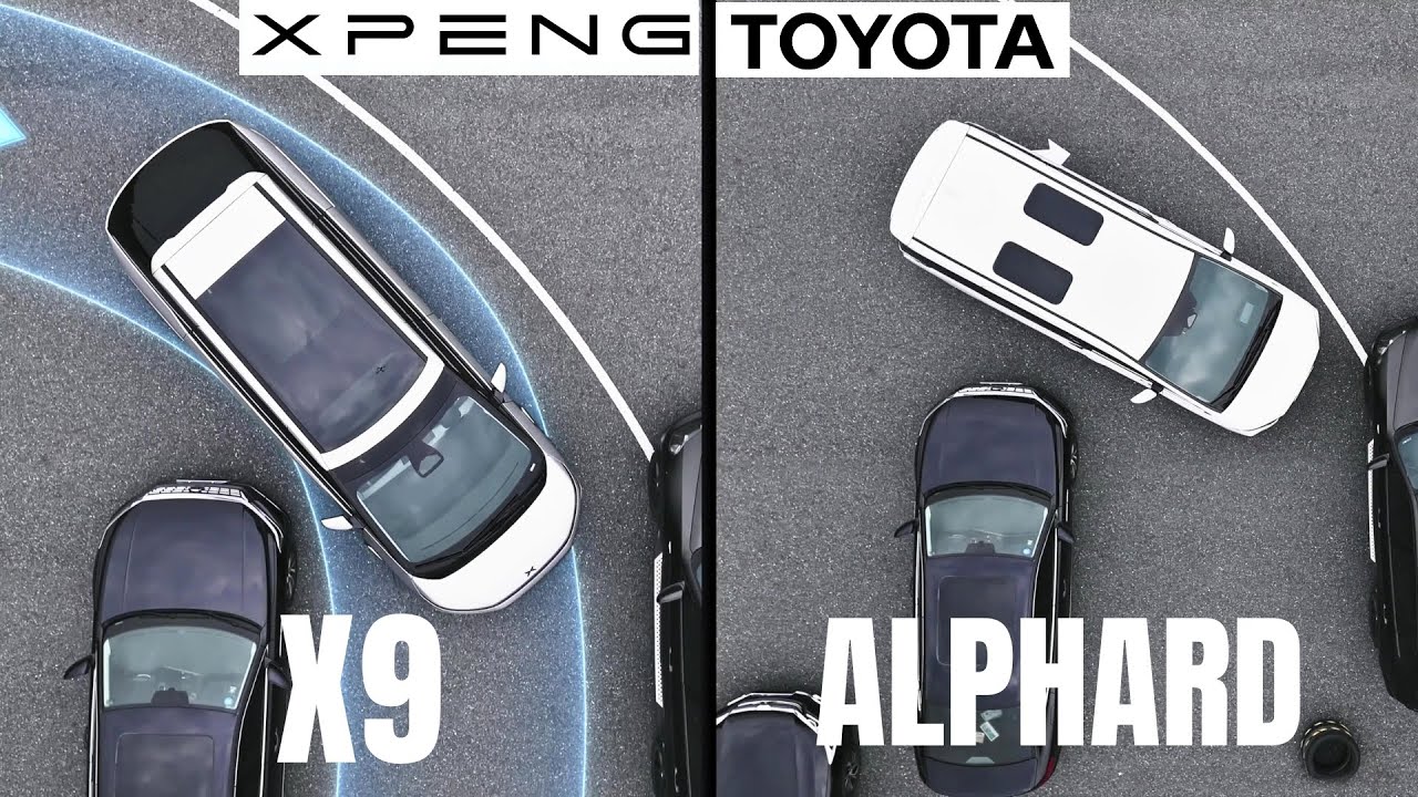 Тест устойчивости нового Xpeng X9 с Toyota Alphard | Ultimate Luxury MPV