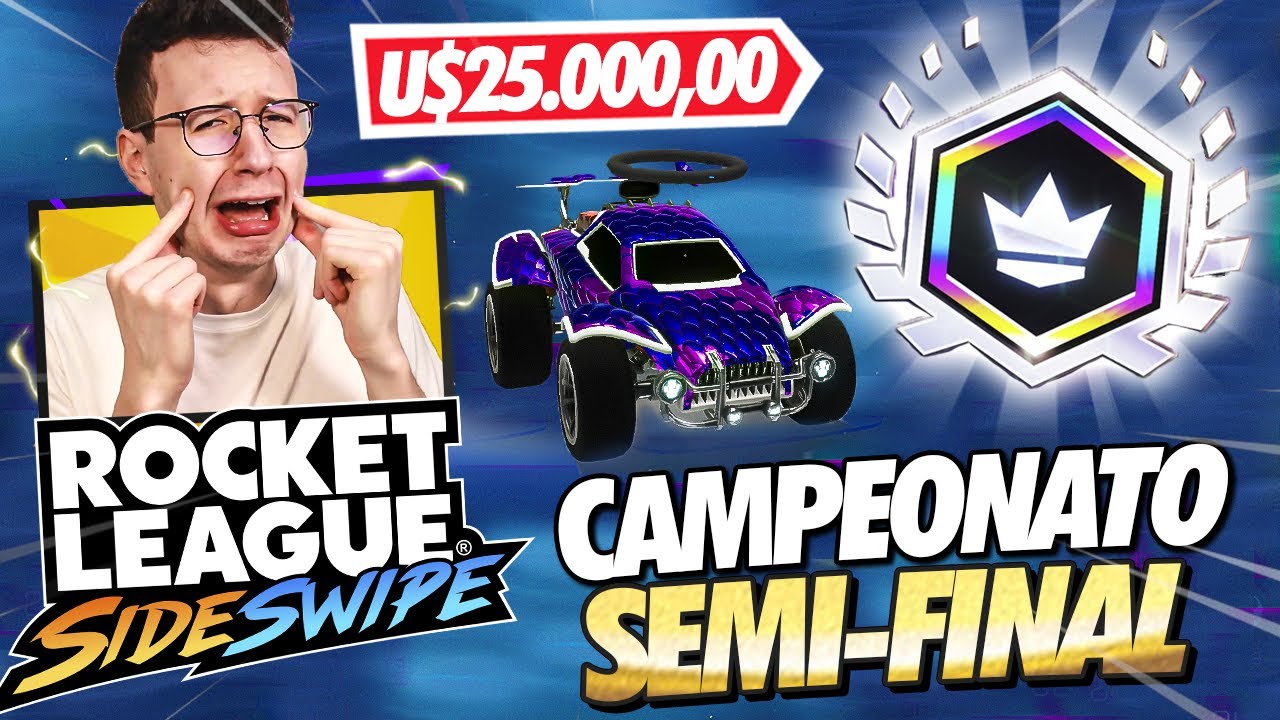 SEMI FINAL DO CAMPEONATO ROCKET LEAGUE SIDESWIPE! (QUALIFIER 3)